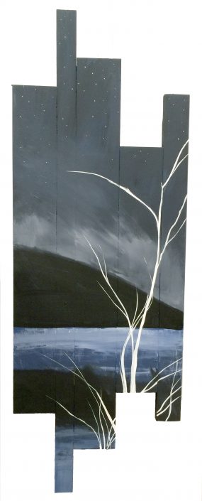 River Moonlight, assemblage, 16x36