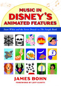 Book cover design, Music in Disney’s Animated Features. Digital illustration