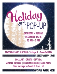 holiday art pop-up greenfield